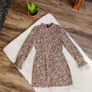 NWOT TOPSHOP Cheetah Print Mini Dress